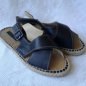 Pour la Victoire Olivia Leather Espadrille Sandals
